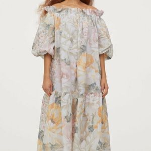 H & M off the shoulder floral dress